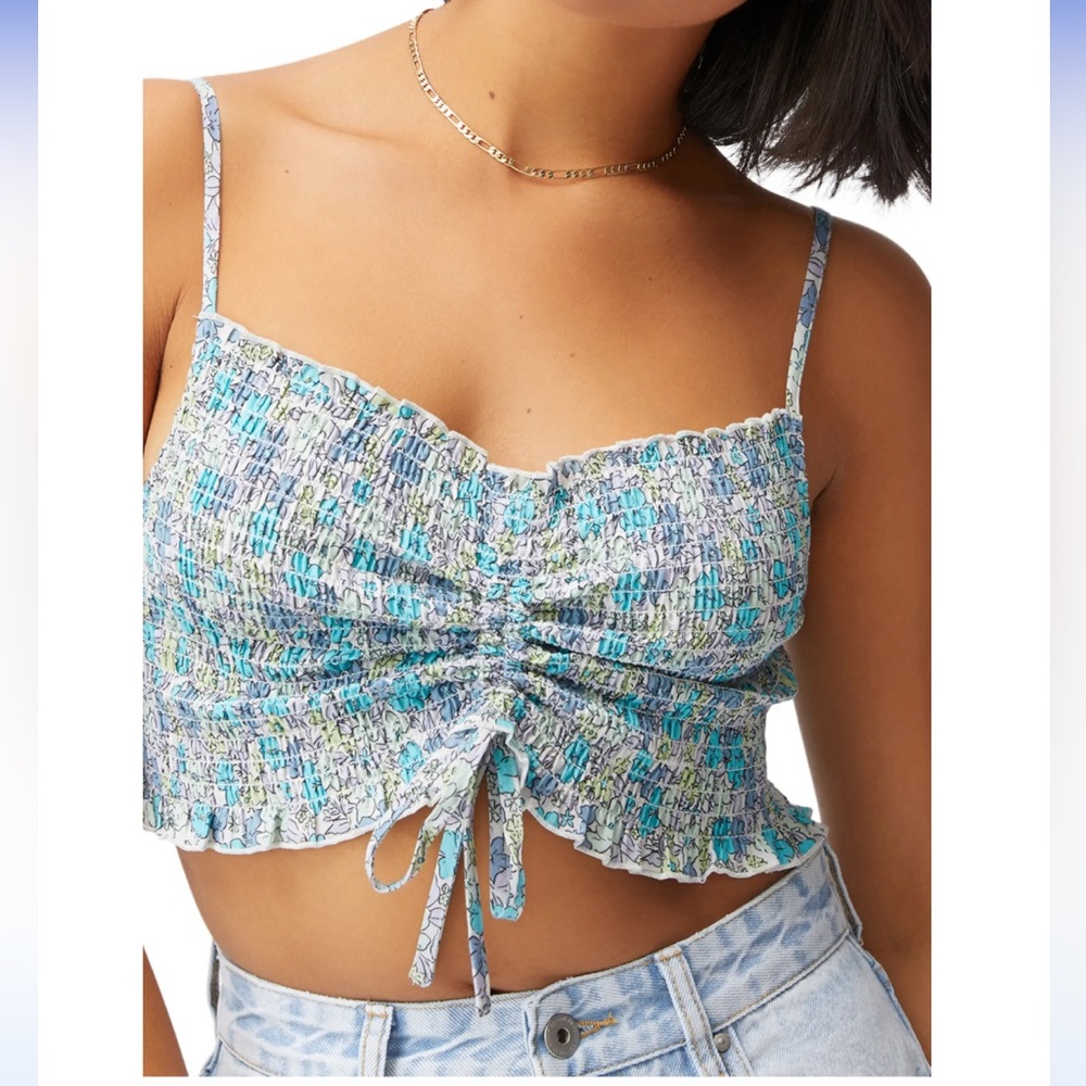 Cotton-On Maggie Ditsy Sunseeker Shirred Rouched Front Cami
